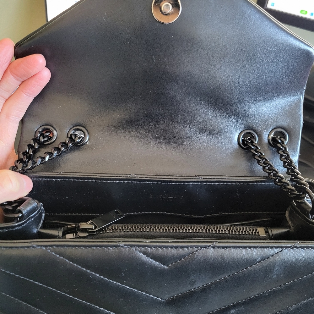 authentic ysl quilted leather Small lou lou Bag - Picture 10 of 16